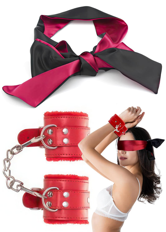 Sisu Couture's Wrist Fluffy Adult Handcuffs For Grownups With Chain And - image 1