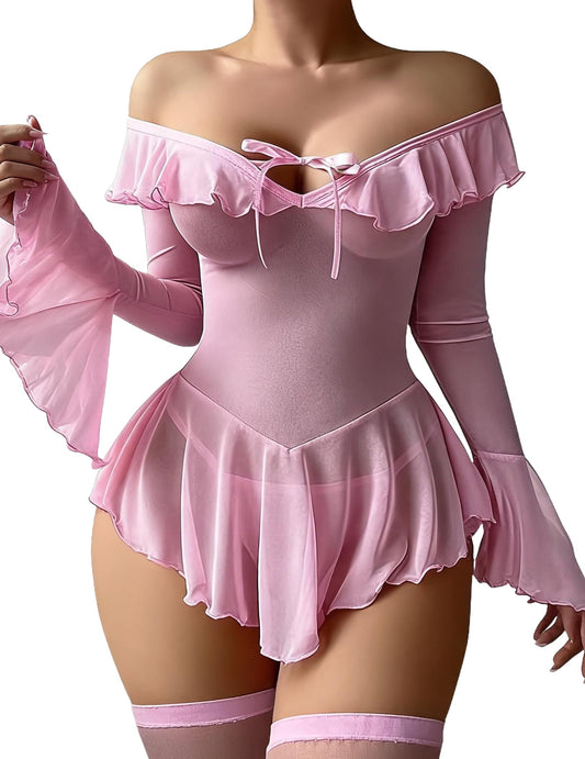 Sisu Couture's Avidlove Sexy Lingerie Babydoll Rave Ruffle Dress Outfits XS - image 1