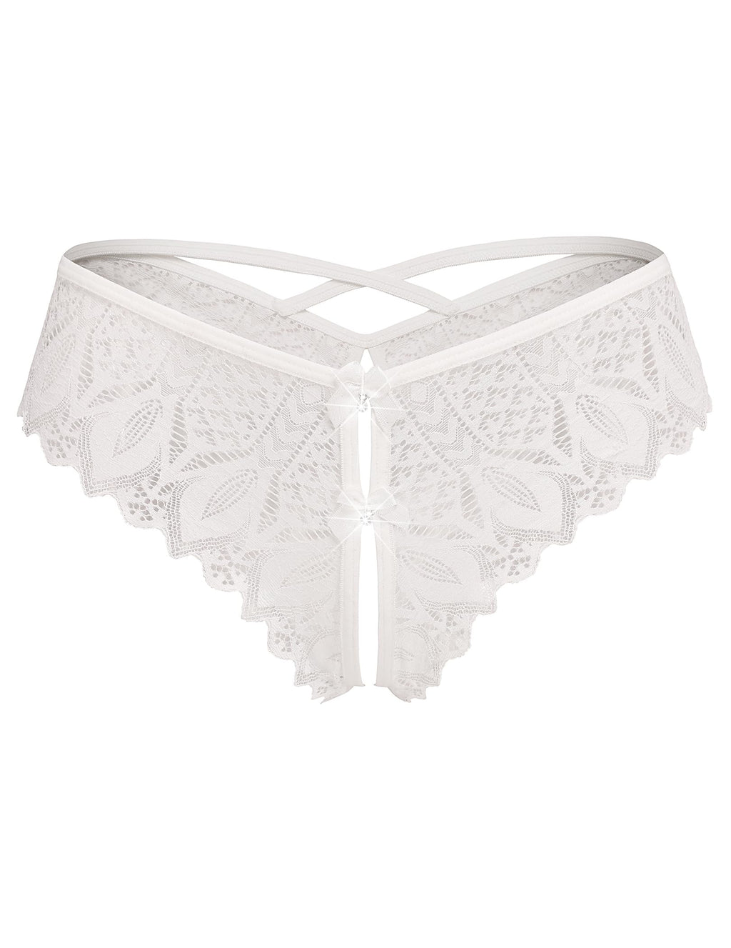 Sisu Couture's Avidlove Lace Panties Criss Cross String Briefs Cheeky Underwear - image 23