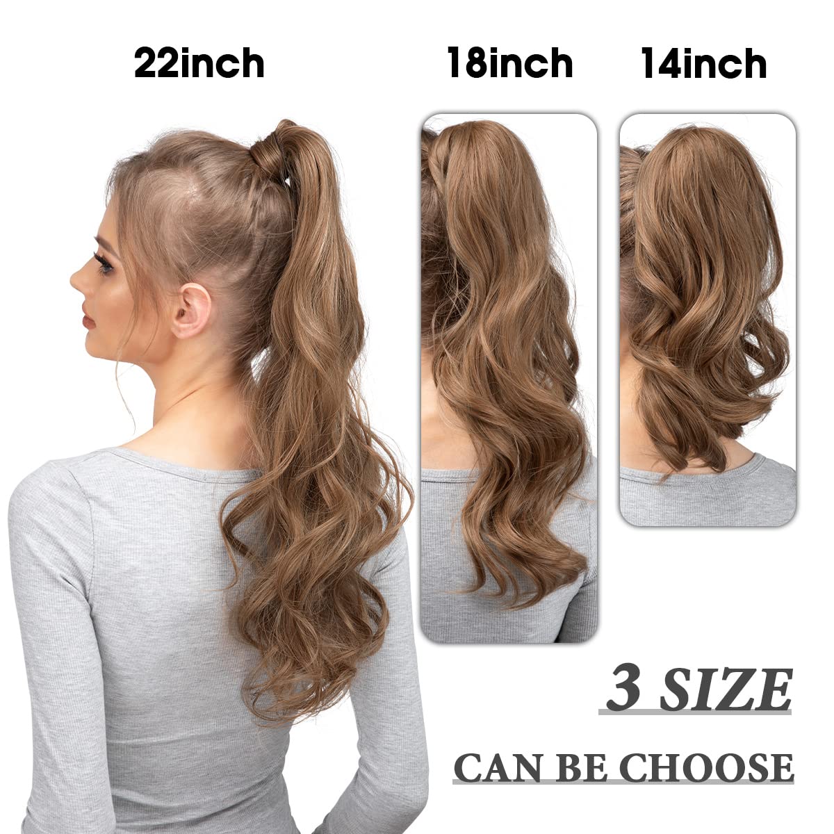 Sisu Couture's Cjl Hair 18" Long Ponytail Hair Extension Wrap Around - image 16