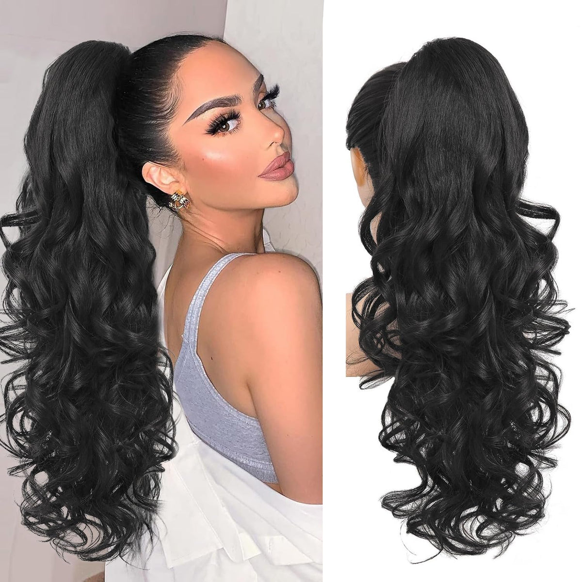 Sisu Couture's 24''long Wavy Ponytail Extension - image 22