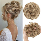 Sisu Couture's Cjl Hair Large Messy Bun Hair Piece Wavy Curly - image 21