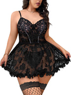 Sisu Couture's Foxiny Sexy Lingerie Dress 3 Pcs Nightgown With Thong - image 20