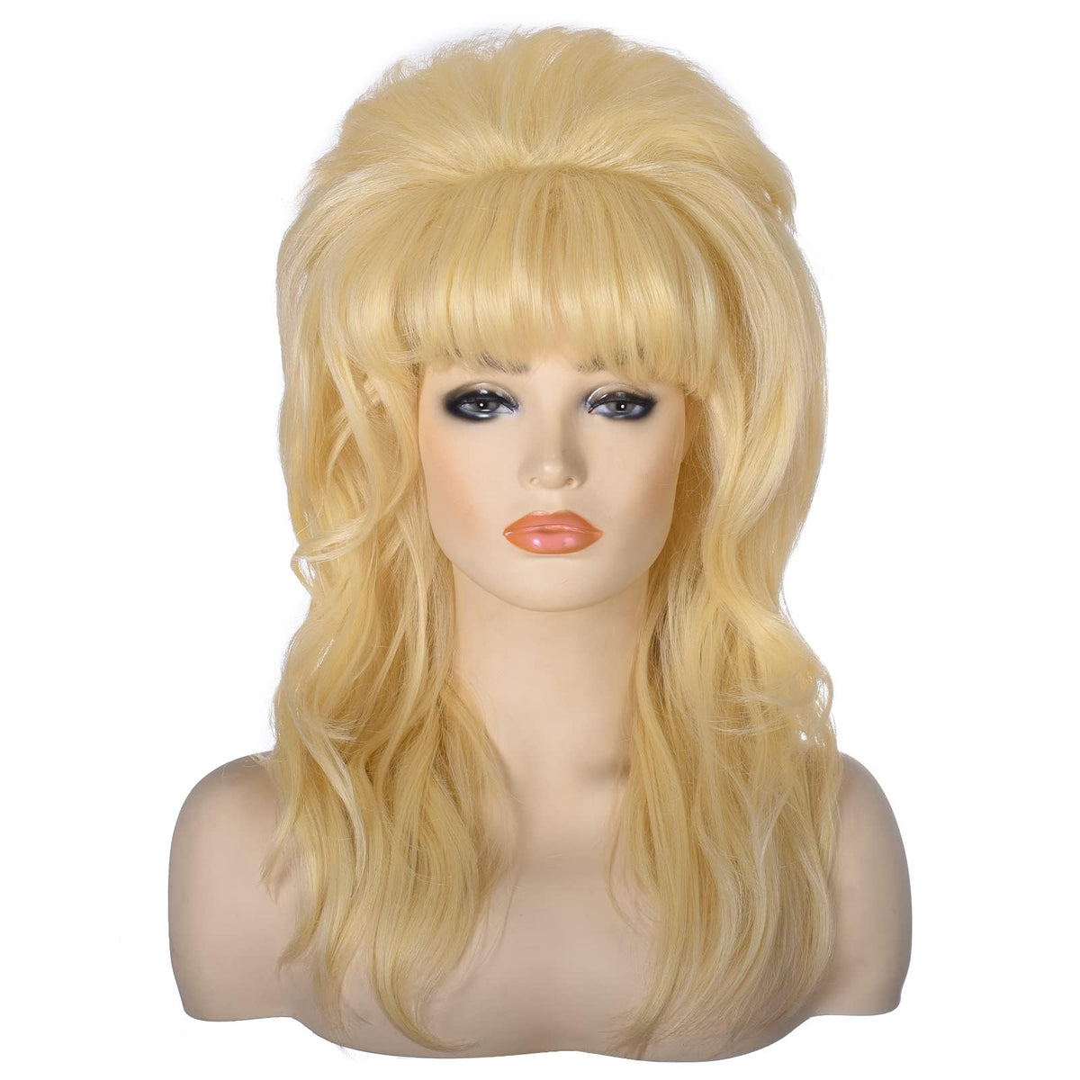 Sisu Couture's Long Blonde Curly Wig With Bangs Retro Country Diva - image 22