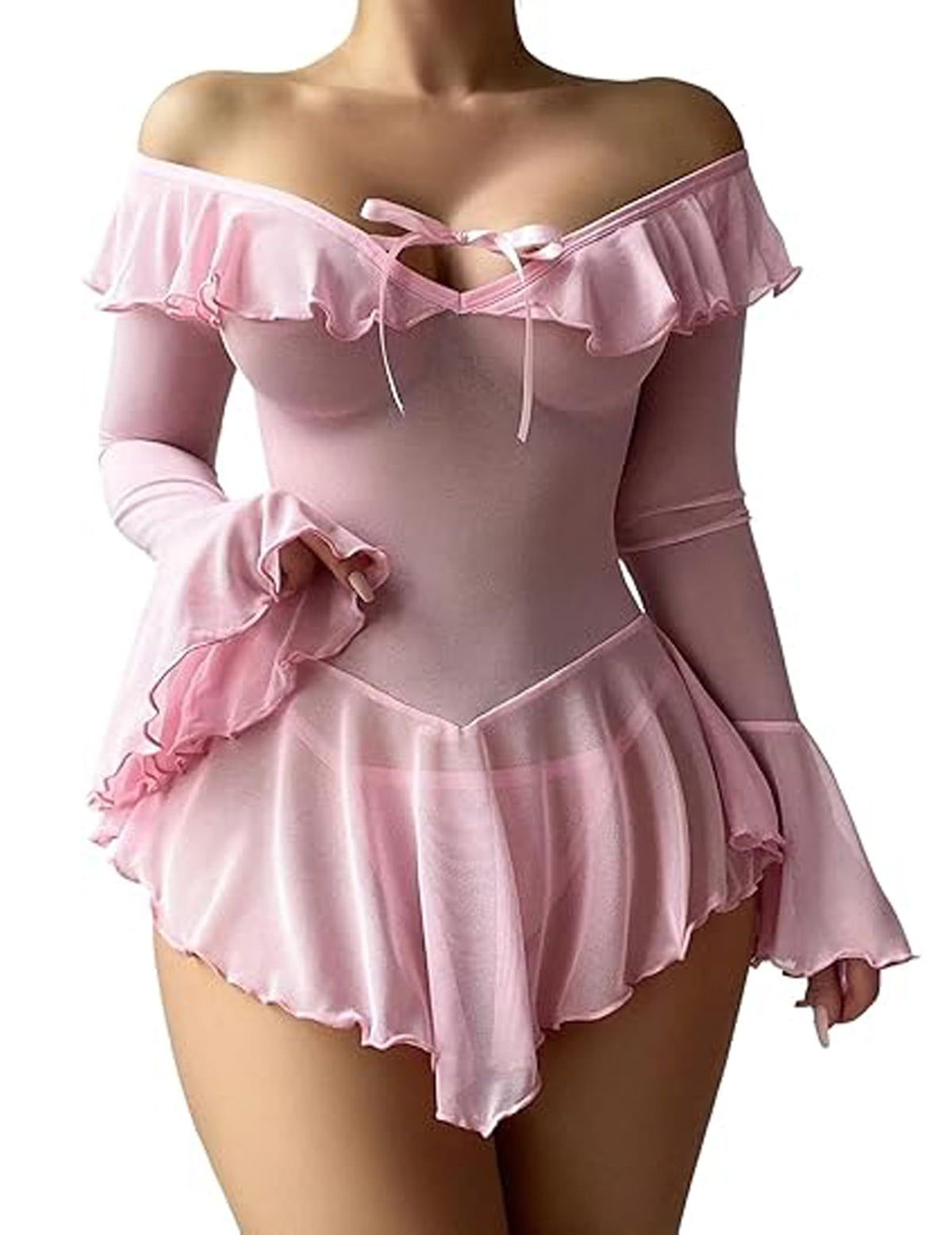 Sisu Couture's Avidlove Sexy Lingerie Babydoll Rave Ruffle Dress Outfits XS - image 16