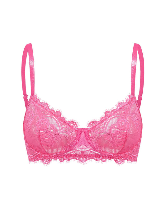 Sisu Couture's Sexy Lace Balconette Bra Unlined Demi Bralette - image 1