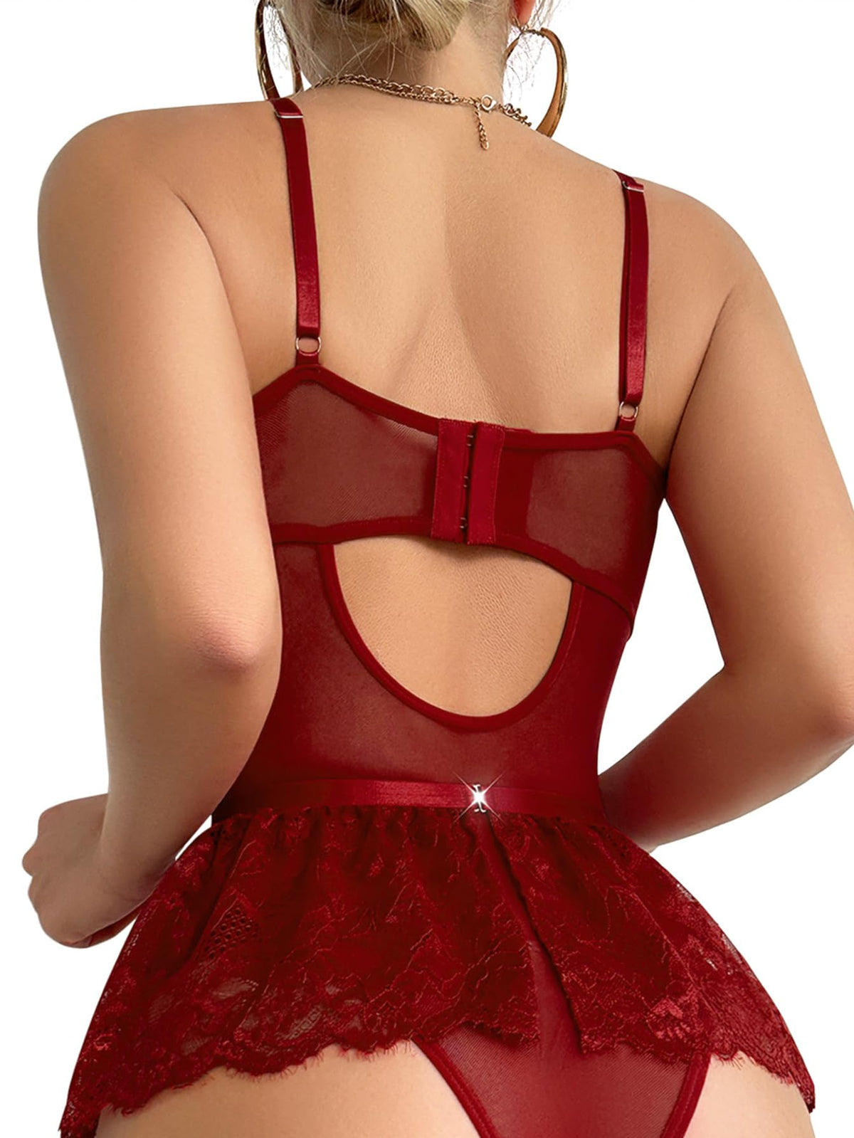 Sisu Couture's Lilosy Sexy Lingerie Set 3 Piece Corset Bodysuit Skirt - image 14