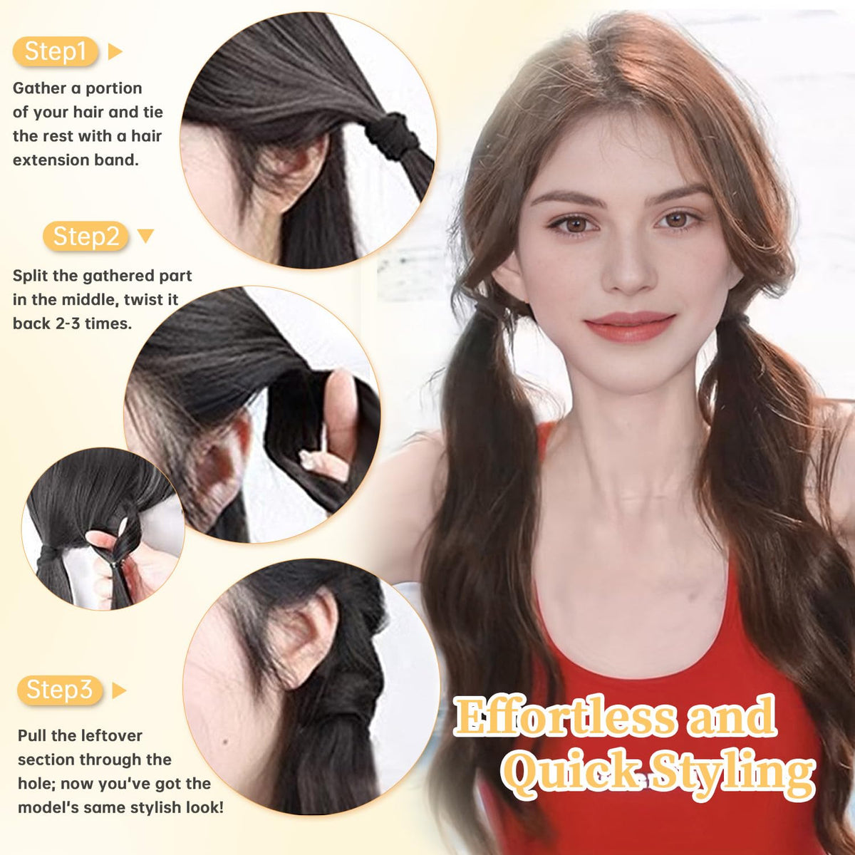 Sisu Couture's 2pcs Curly Ponytail Extension With Hair Tie 17 Inch - image 15