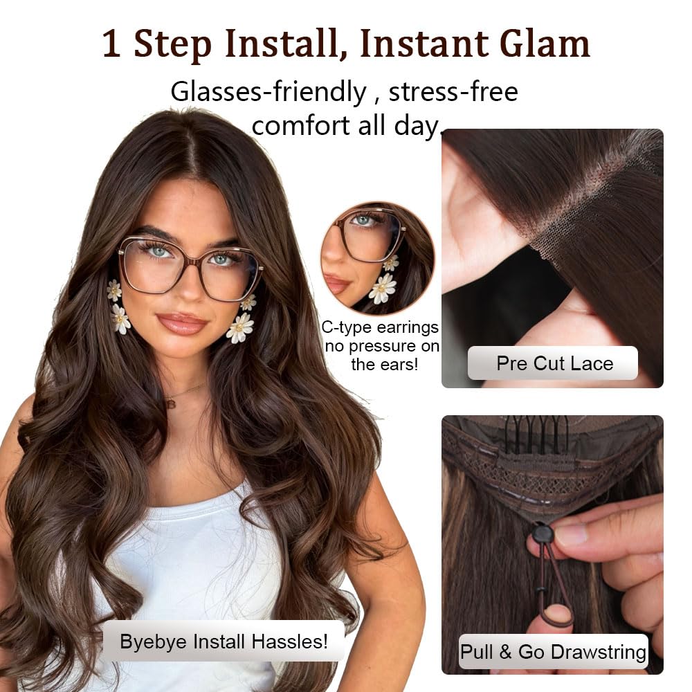Sisu Couture's Wear And Go Brown Glueless Lace Front Wig Natural - image 14