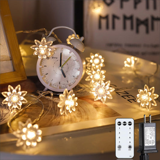 Sisu Couture's Jolymoly 59 Ft 100 Led Flower Fairy Lights With - image 1