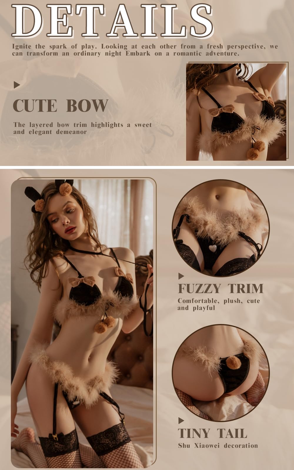 Sisu Couture's Sexy Cosplay Lingerie Babydoll Lingerie Dress Fit S - image 14