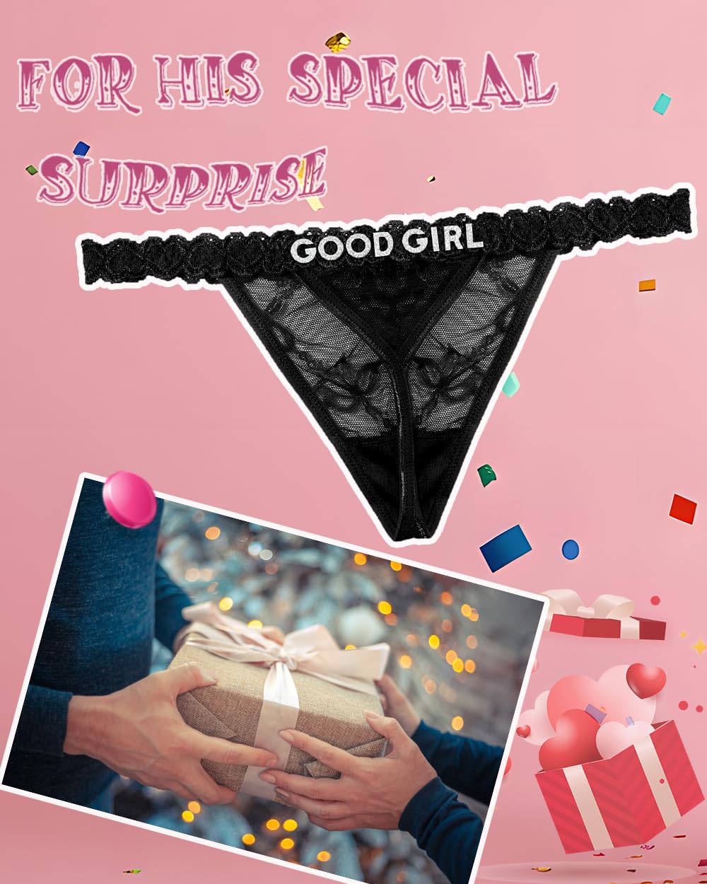 Sisu Couture's Sexy Underwear Lace Panties Sexy Thong With Funny Rhinestone - image 17