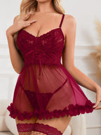 Sisu Couture's Foxiny Sexy Lingerie Dress 3 Pcs Nightgown With Thong - image 16