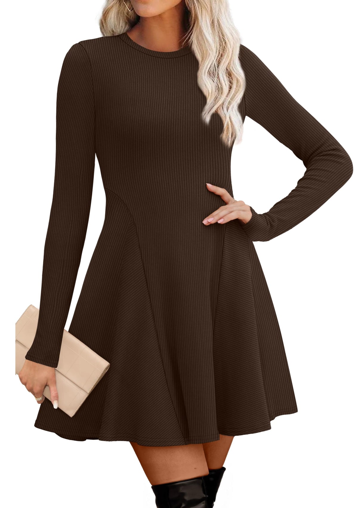 Sisu Couture's Ofeefan Sweater Dress Fall 2026 Long Sleeve Crew Neck - image 18