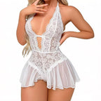 Sisu Couture's Sexy Lingerie Lace Bodysuit One Piece Teddy Mini Babydoll - image 21