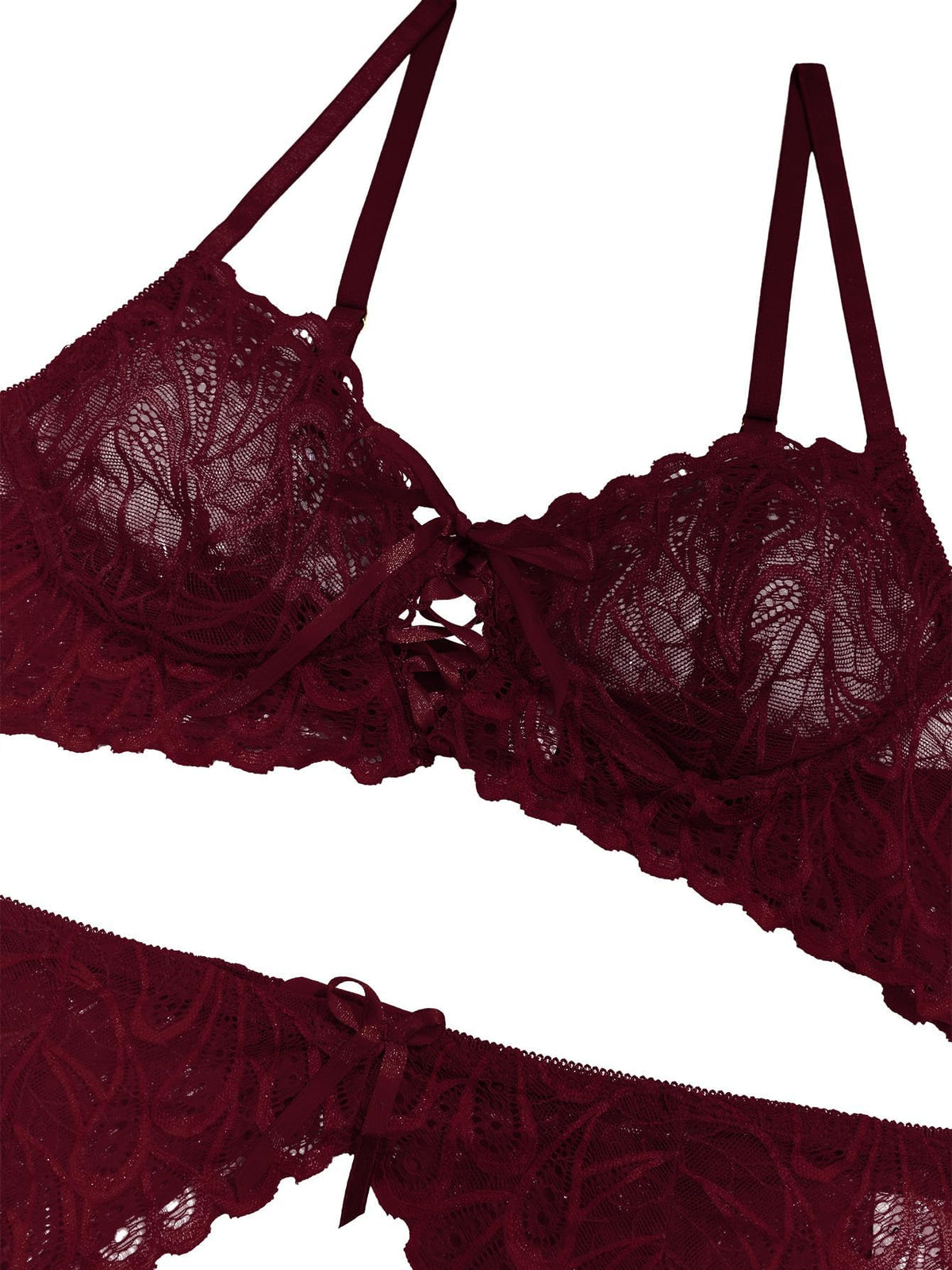 Sisu Couture's Lilosy Sexy Lingerie Outfit Set 3 Piece With Garter - image 18