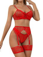 Sisu Couture's Lilosy Sexy Lingerie Outfit Set 3 Piece With Garter - image 14