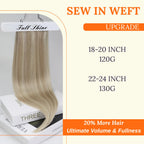 Sisu Couture's Full Shine Weft Hair Extensions 24 Inch 150g - image 14