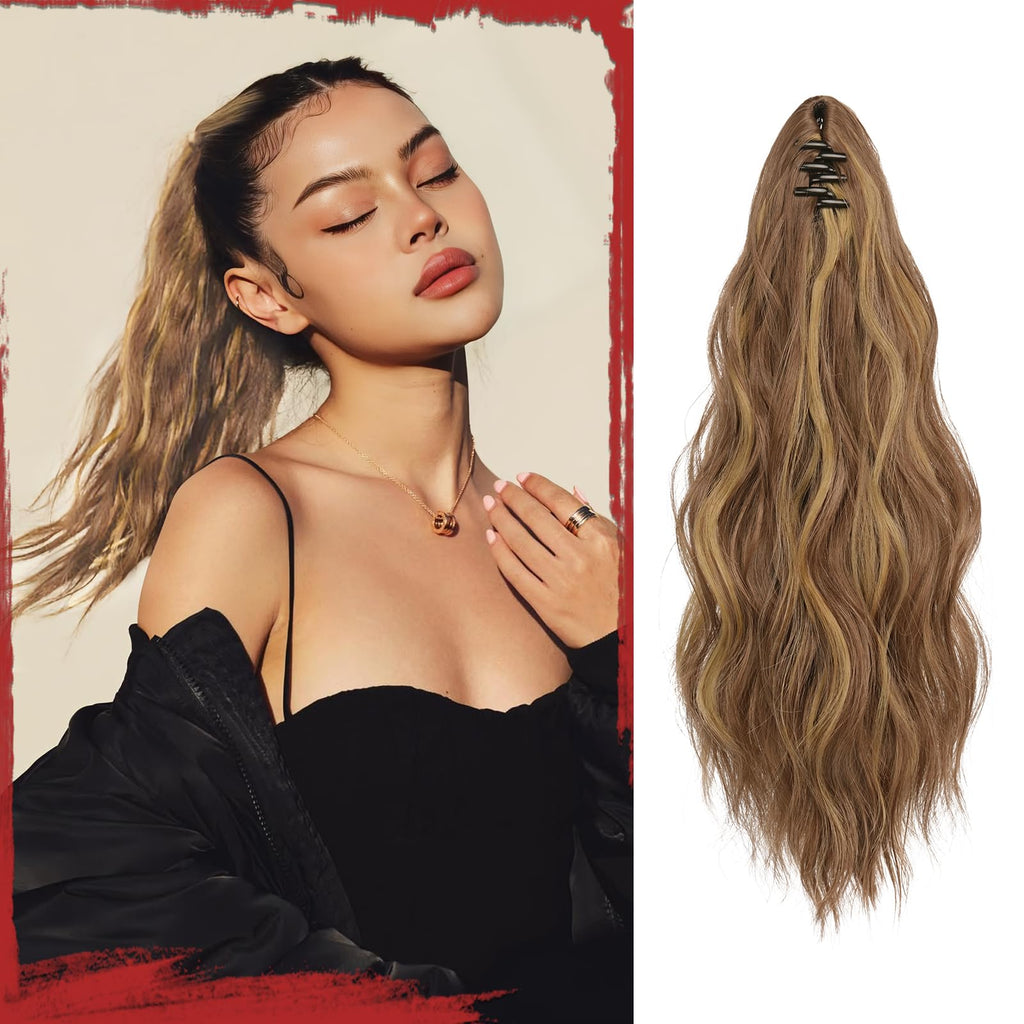 Sisu Couture's Sofeiyan Ponytail Extension 16" Curly Wavy Claw Clip Ponytail - image 21