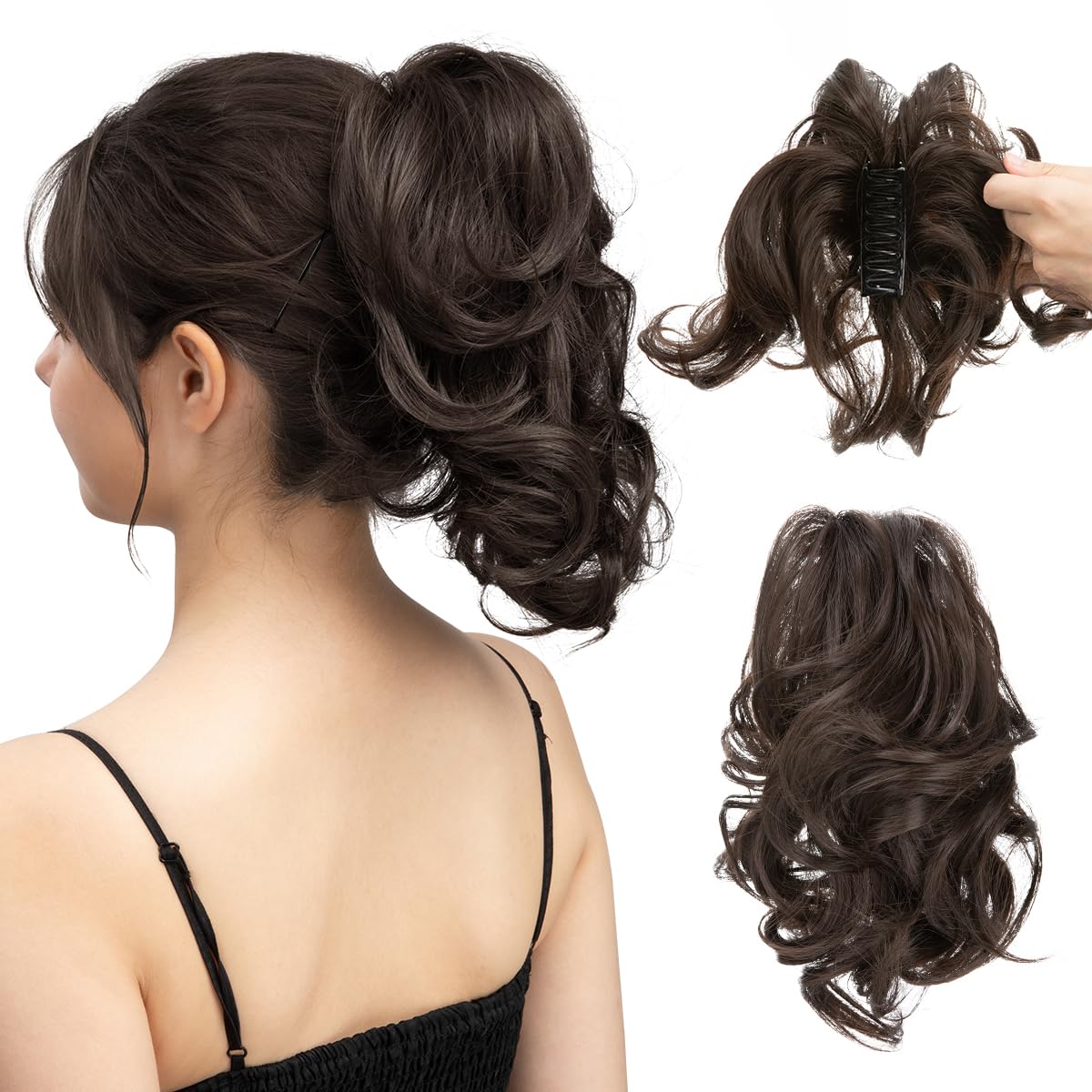 Sisu Couture's Cjl Hair Claw Clip Short Ponytail Hair Extensions Diy - image 22