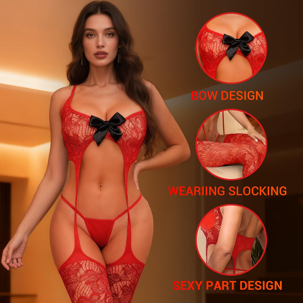 Sisu Couture's Sexy Lingerie 3 Piece Lingerie Set With Garter Belt - image 12