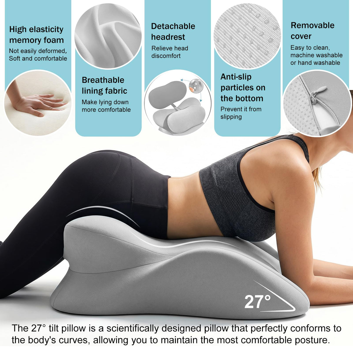 Sisu Couture's Cjc Ergonomic Memory Foam Wedge Pillow - image 11