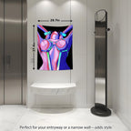 Sisu Couture's Qghot Anime Girl Blacklight Sex Art Wall Hanging Tapestries - image 16