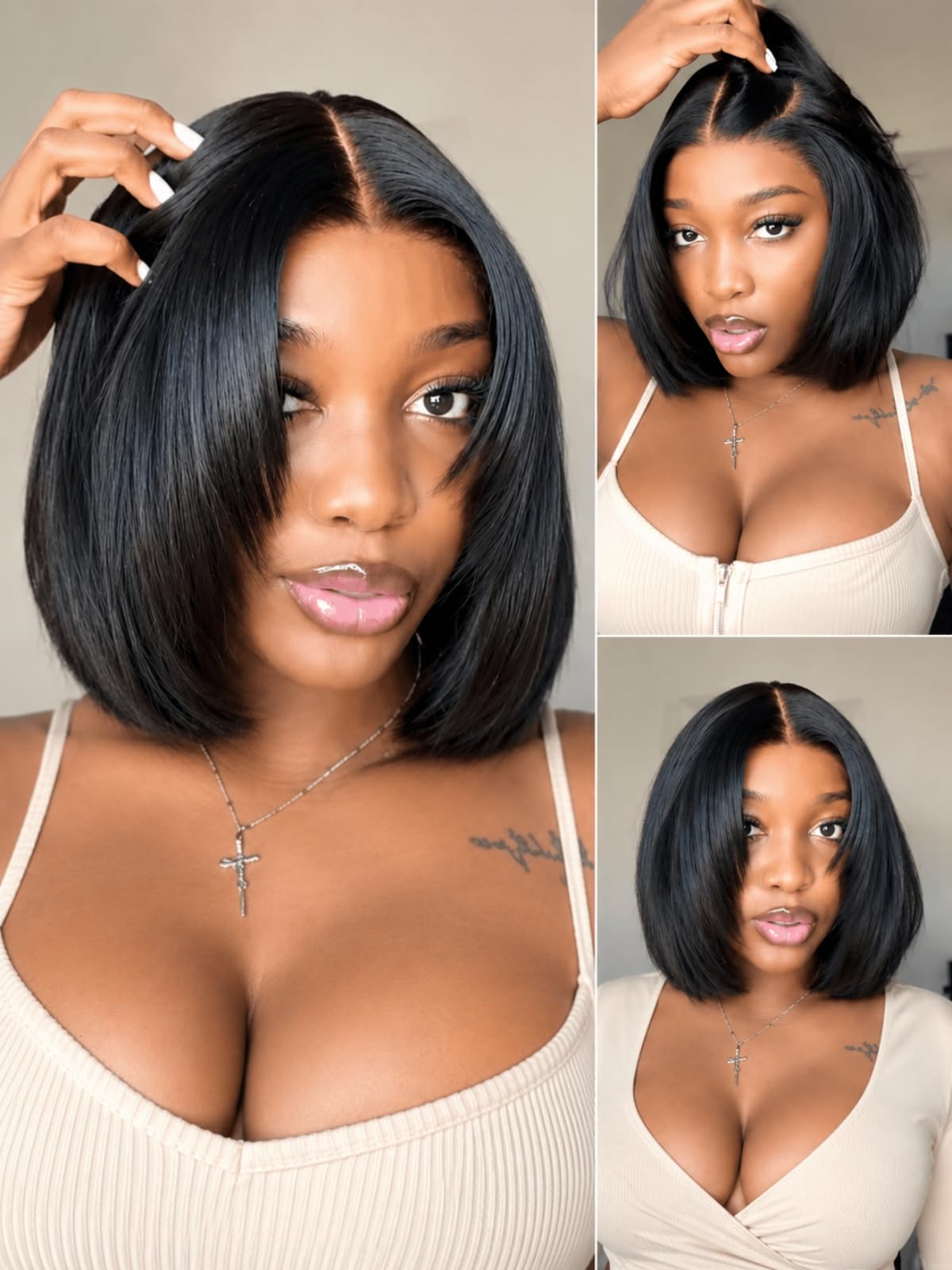 Sisu Couture's Nadula Yaki Straight Bob Drawstring Wig Human Hair - image 2