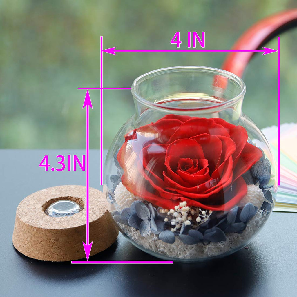 Sisu Couture's Preserved Real Roses With Colorful Mood Light Wishing Bottle - image 14