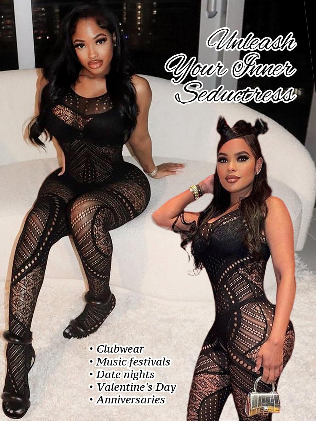 Sisu Couture's Buitifo Bodystocking Plus Size Lingerie Bodysuit Sexy Tights - image 17