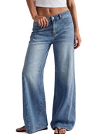 Sisu Couture's High Waisted Wide Leg Jeans Barrel Baggy Pants - image 2