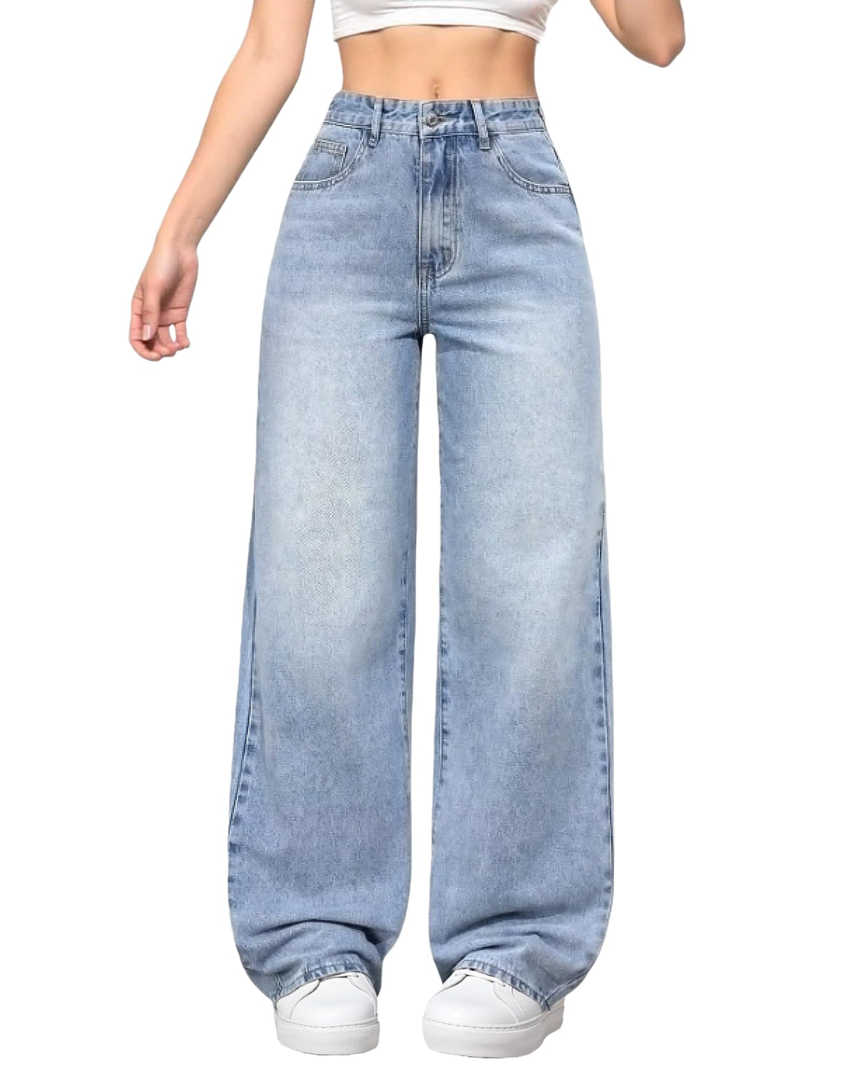 Sisu Couture's Chic Y2K Inspired Wide Leg Boyfriend Jeans - image 1