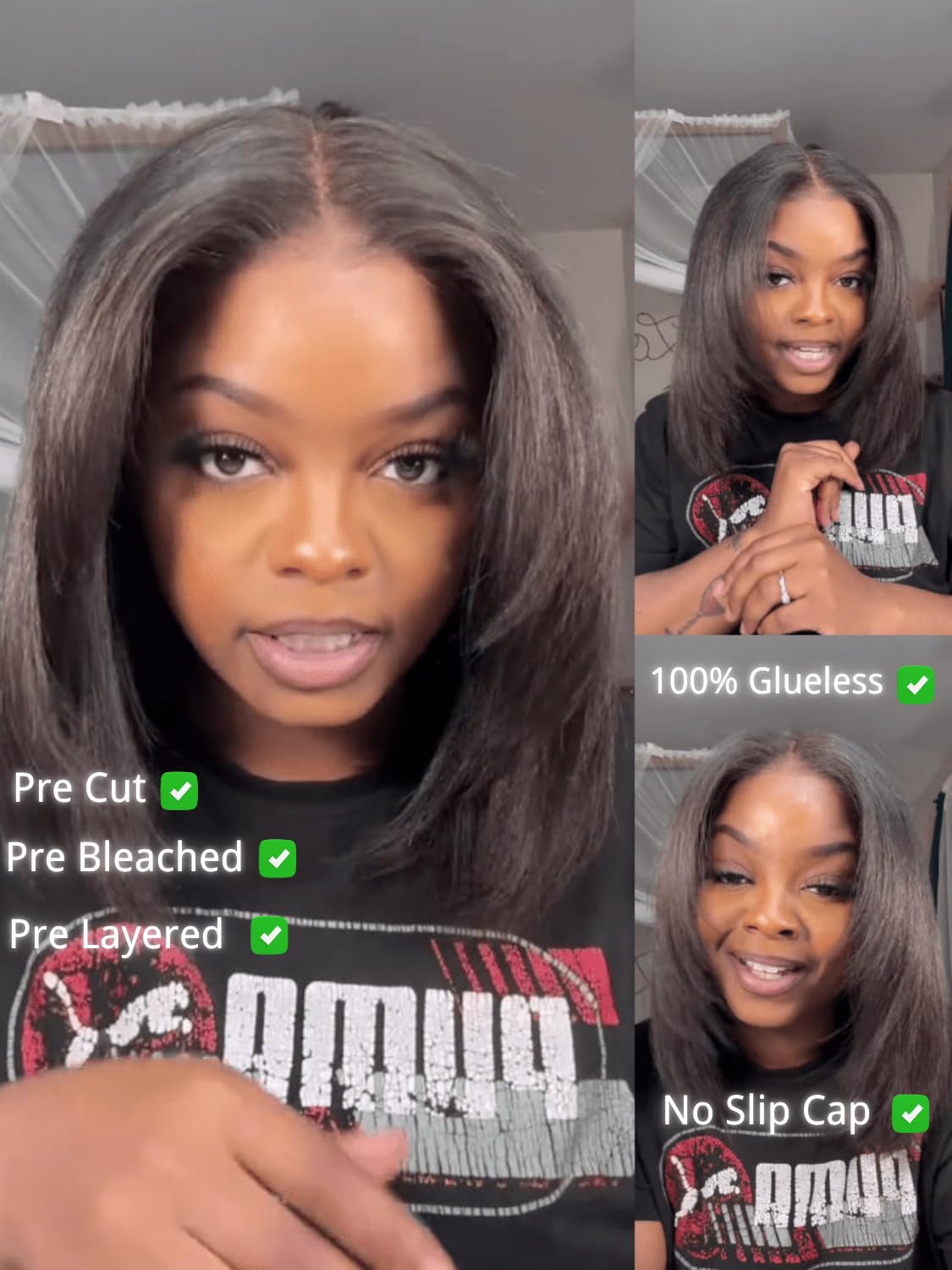 Sisu Couture's Nadula Yaki Straight Bob Drawstring Wig Human Hair - image 3