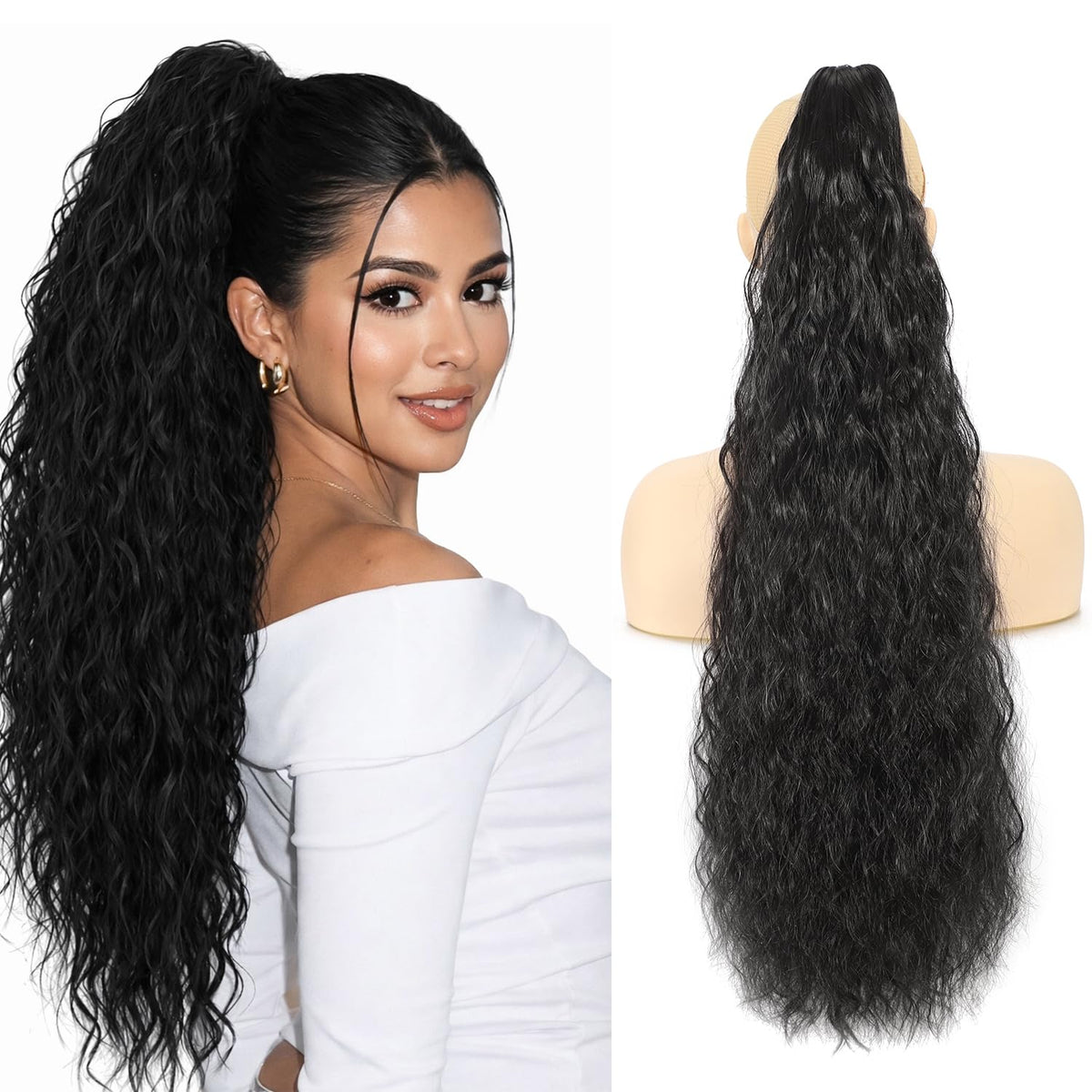 Sisu Couture's Claw Clip Long Wavy Ponytail Extension - image 15