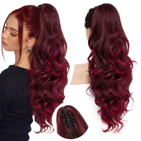 Sisu Couture's 24''long Wavy Ponytail Extension - image 1