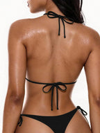 Sisu Couture's Sherrydc Sexy Thong Brazilian Bikini Set Halter Micro Tie - image 11