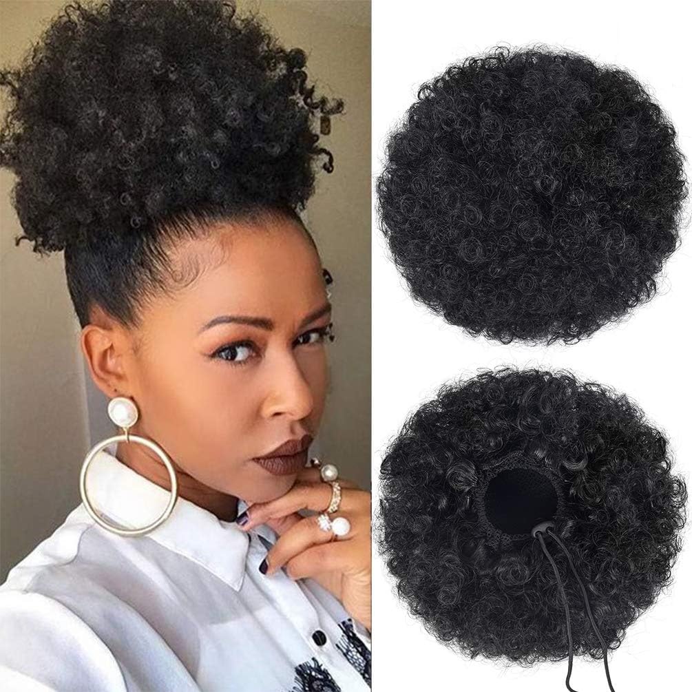 Sisu Couture's Rosmile Afro Puff Drawstring Ponytail Extension For Black - image 1