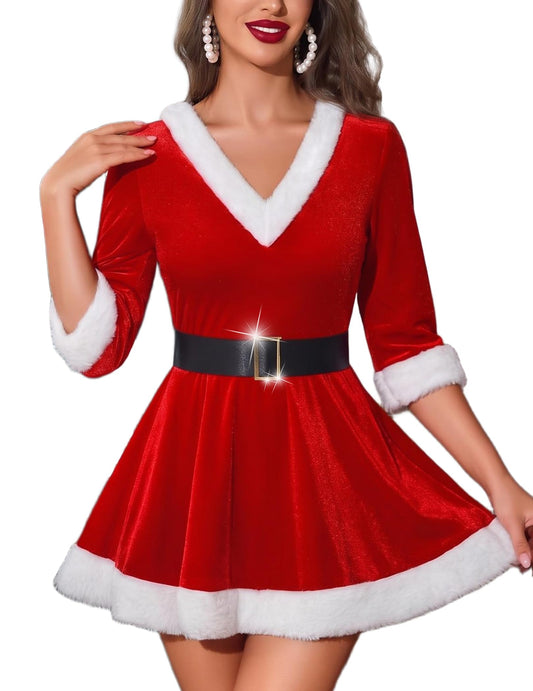 Sisu Couture's Avidlove Christmas Lingerie Sexy Santa Dress Mrs Claus Costume - image 1