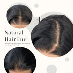 Sisu Couture's Black Glueless Feather Layered Wig With Bangs 13x6 HD - image 13