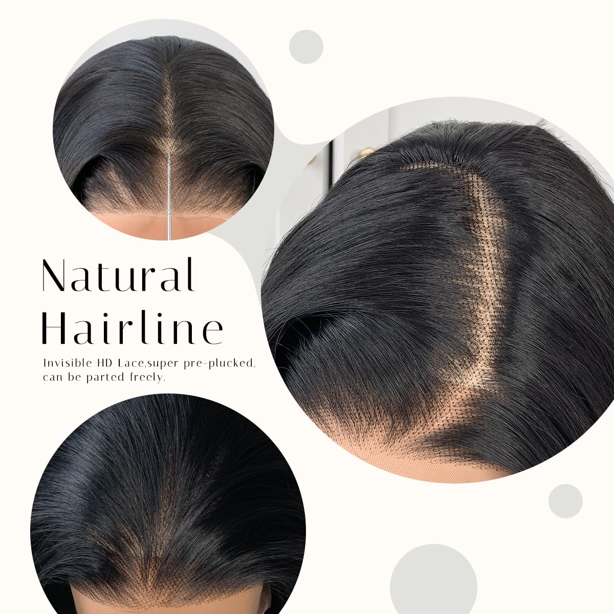 Sisu Couture's Black Glueless Feather Layered Wig With Bangs 13x6 HD - image 13