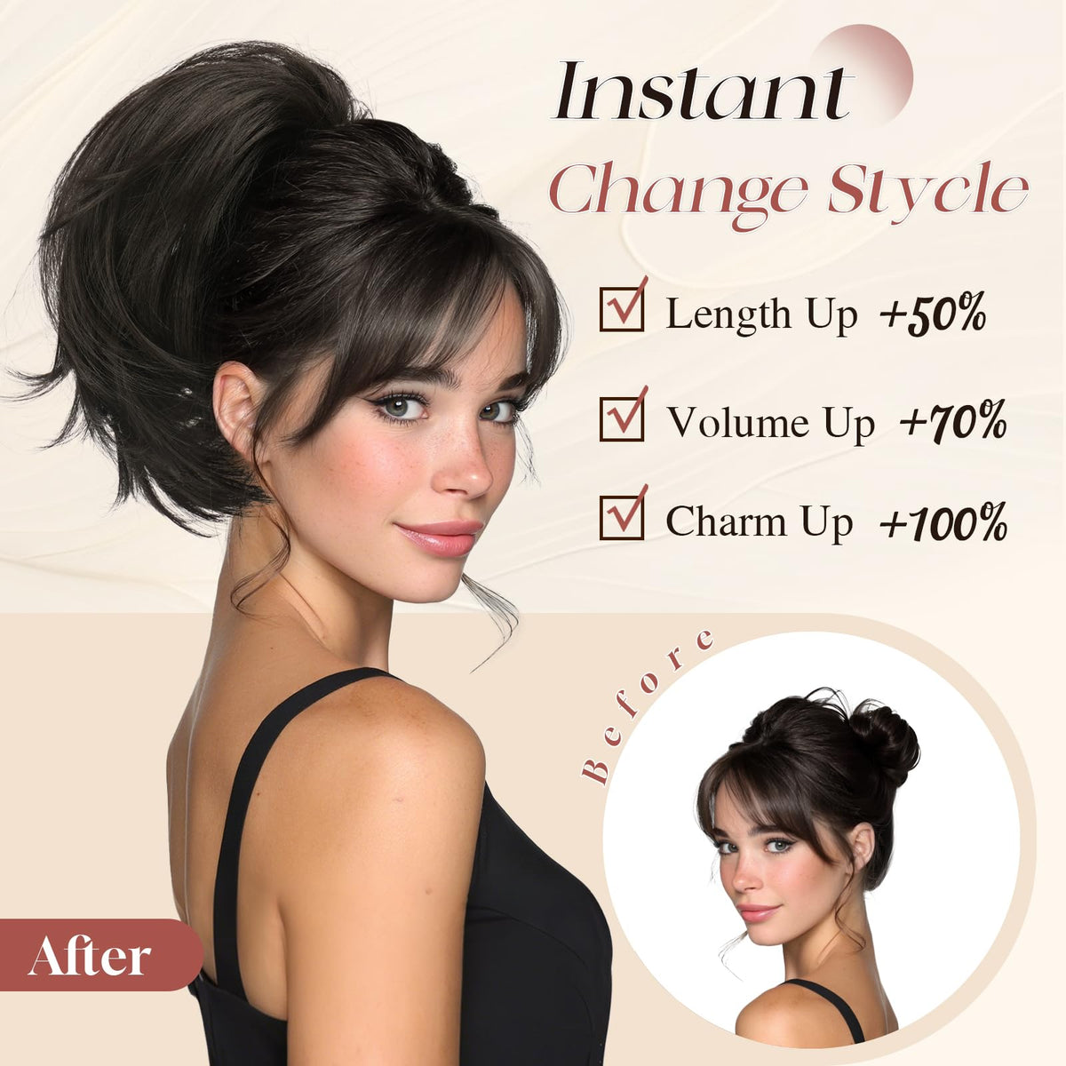 Sisu Couture's Sofeiyan Claw Clip Short Ponytail Extension Diy Bendable Wires - image 16