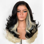 Sisu Couture's Black Glueless Feather Layered Wig With Bangs 13x6 HD - image 21
