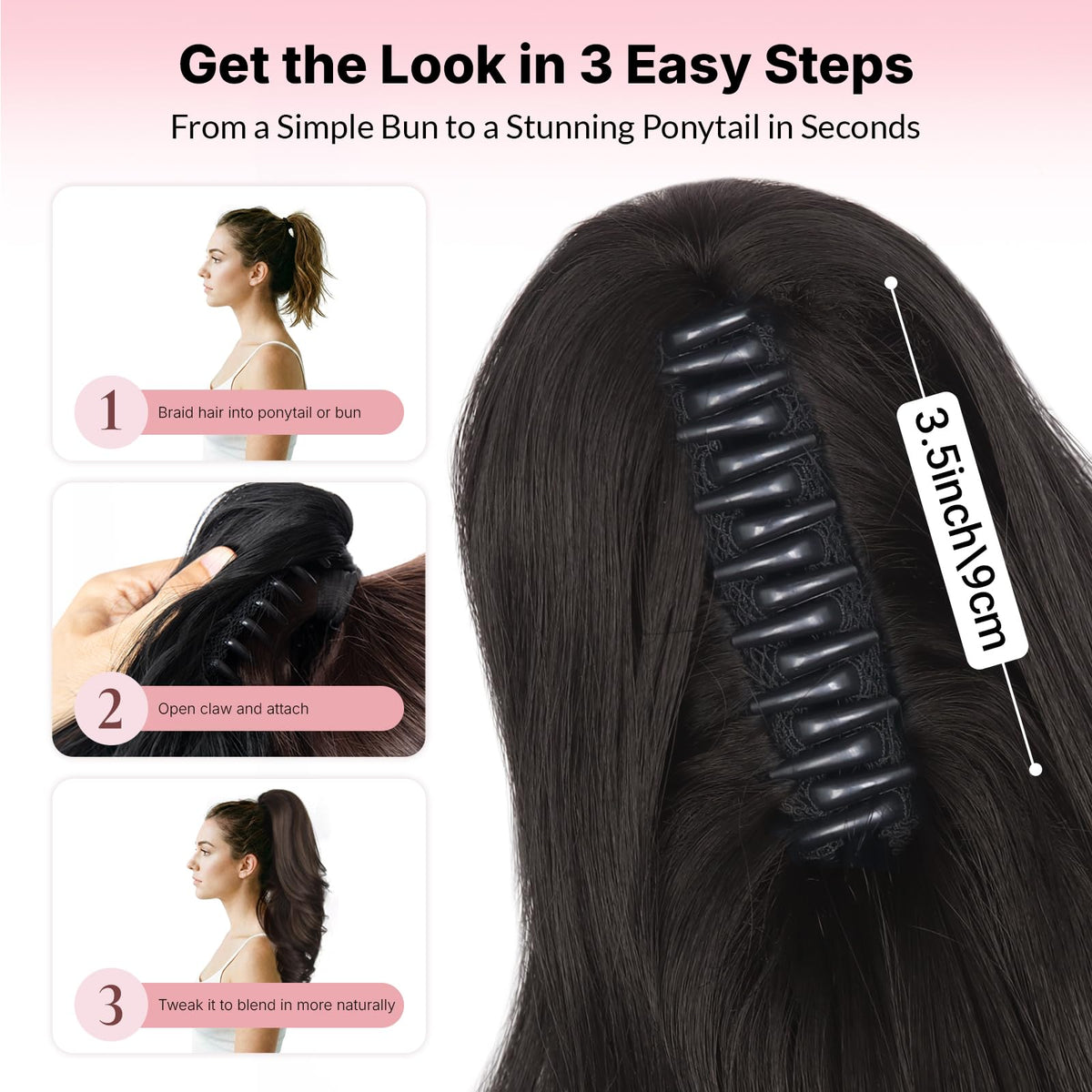 Sisu Couture's 18" Pony Tails Hair Extensions Clip In Ponytail Hair - image 18