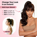 Sisu Couture's 18" Pony Tails Hair Extensions Clip In Ponytail Hair - image 14