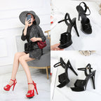 Sisu Couture's Fish Mouth Platform Sexy High Heels Prom Sandals With - image 18