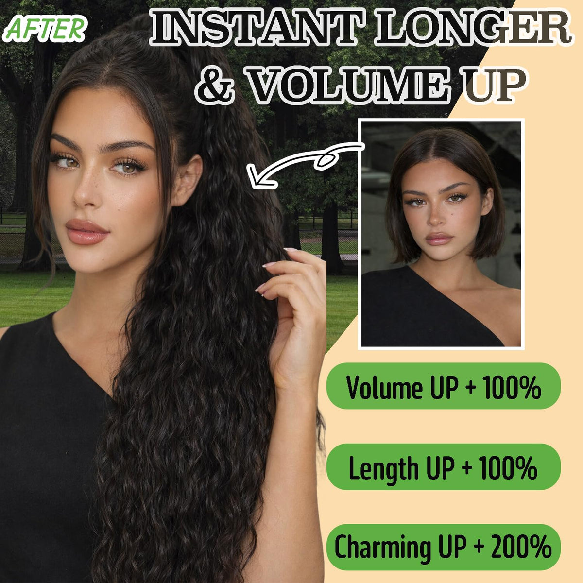 Sisu Couture's Claw Clip Long Wavy Ponytail Extension - image 12