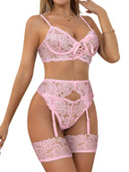 Sisu Couture's Lilosy Sexy Lingerie Outfit Set 3 Piece With Garter - image 14
