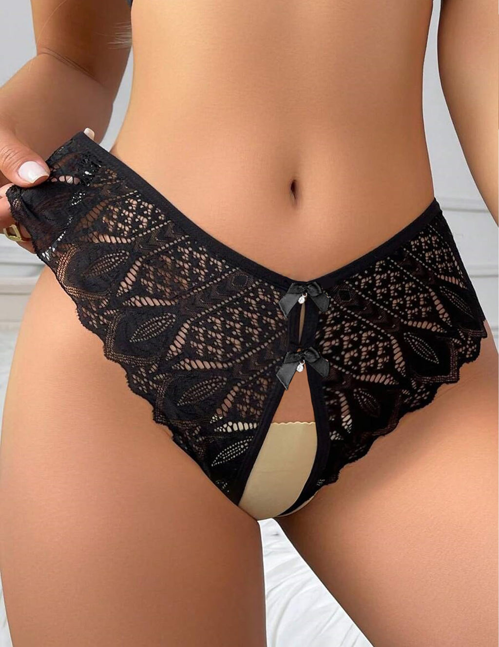 Sisu Couture's Avidlove Lace Panties Criss Cross String Briefs Cheeky Underwear - image 15