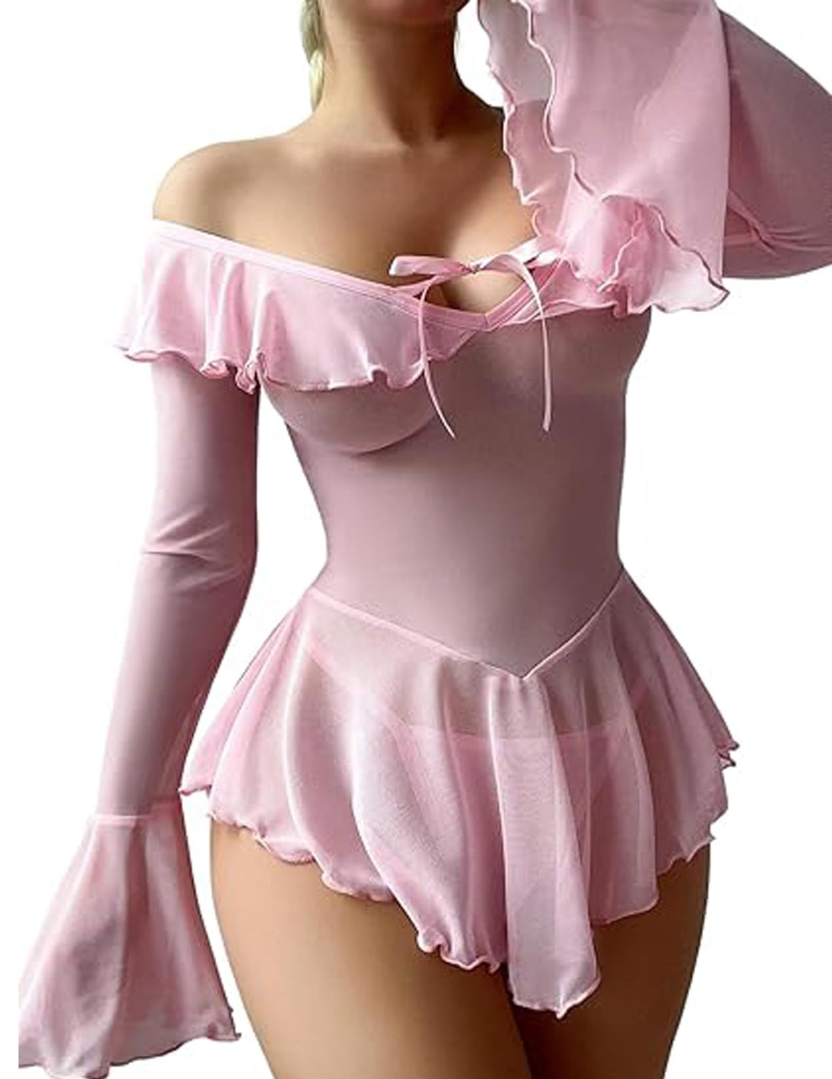 Sisu Couture's Avidlove Sexy Lingerie Babydoll Rave Ruffle Dress Outfits XS - image 15