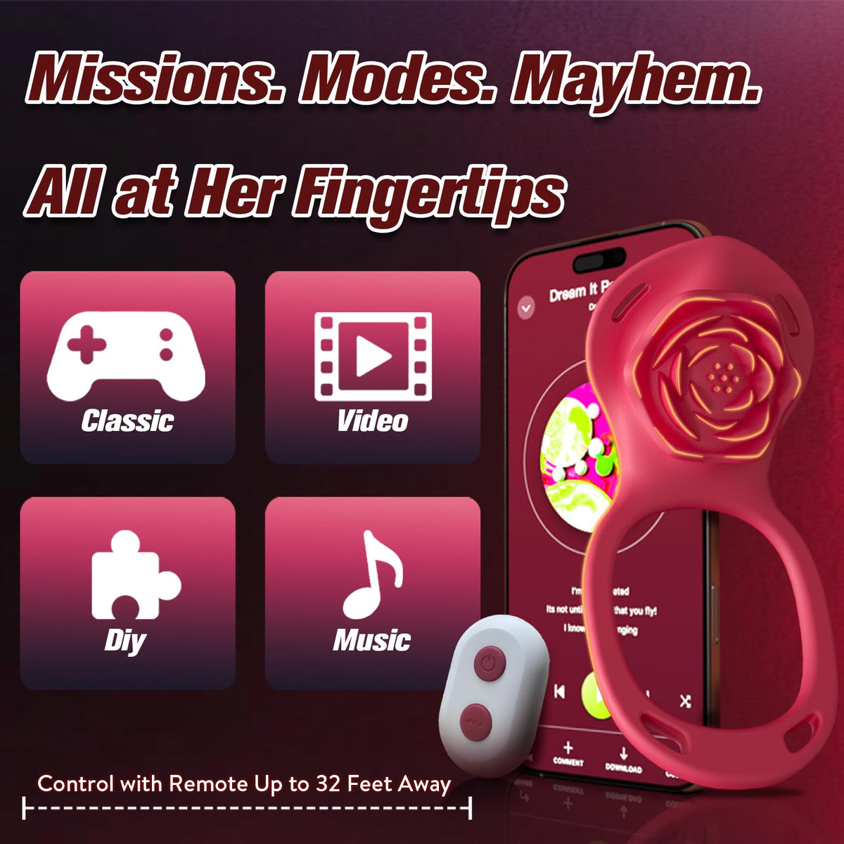 Sisu Couture's Couples Rose App Remote Control Wearable Vibrator - image 19